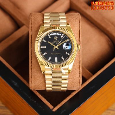 EW Factory ROLEX Week Log Oyster Case Structure Black 40mm Watch